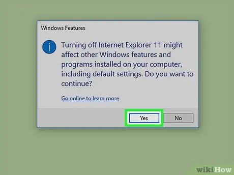 Ganap na Uninstall ang Internet Explorer Hakbang 5