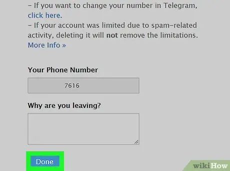 Удаление учетной записи Telegram на ПК или Mac Шаг 7