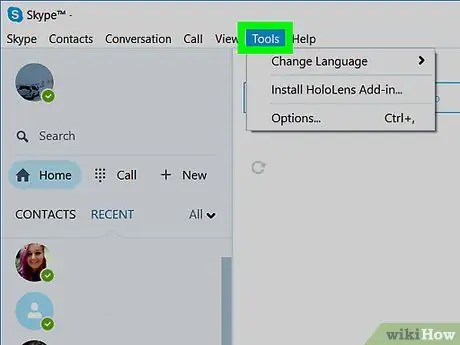 Amplieu la càmera a Skype per al Windows Pas 2