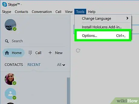 Zum Kamera di Skype untuk Windows Langkah 3