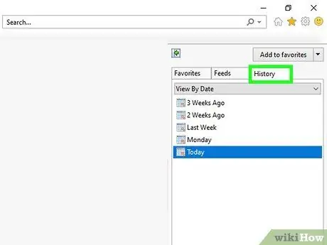 Få tilgang til Internet Explorer History Trinn 2
