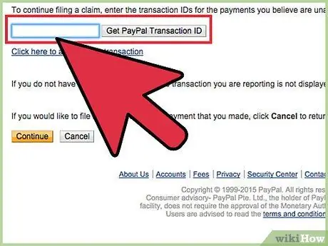 Tvister ved PayPal Transaction Step 6