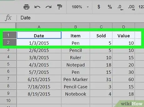 Insérer plusieurs lignes sur Google Sheets sur PC ou Mac Étape 5