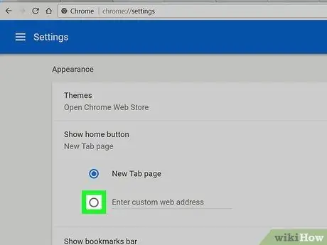 قم بتغيير صفحتك الرئيسية على Chrome الخطوة 5