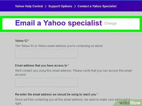 Yahoo Adım 1 ile iletişim kurun