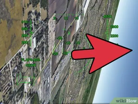 Gebruik die Google Earth Flight Simulator Stap 12