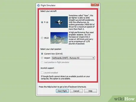 Google Earth Flight Simulator 2 қадамын қолданыңыз