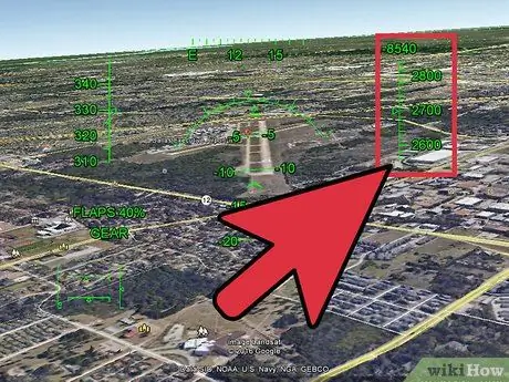 Utilitzeu el pas 23 del simulador de vol de Google Earth