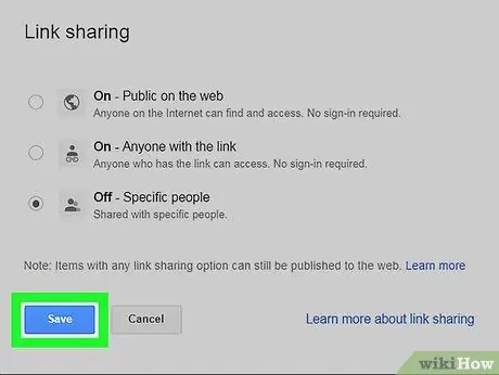 Unshare una carpeta de Google Drive al PC o Mac Pas 7