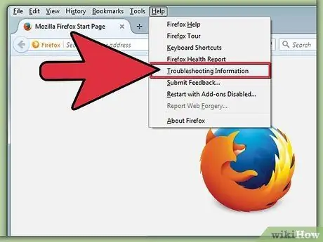 Setel ulang Firefox Langkah 1