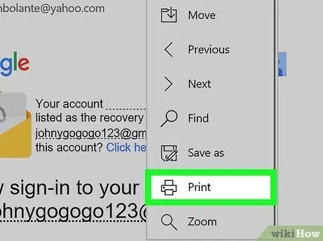 Отпечатайте имейл на компютър или Mac Стъпка 15