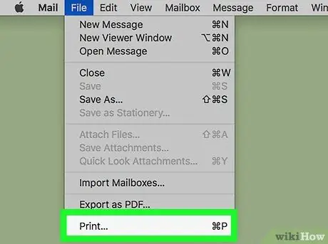 Imprimer un e-mail sur PC ou Mac Étape 9