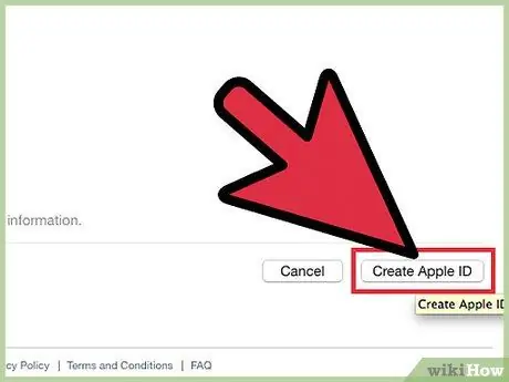 Creați un cont iTunes Pasul 19