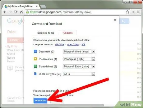 Backup Google Docs Pasul 9