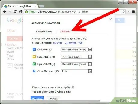 Cadangkan Google Documents Langkah 7