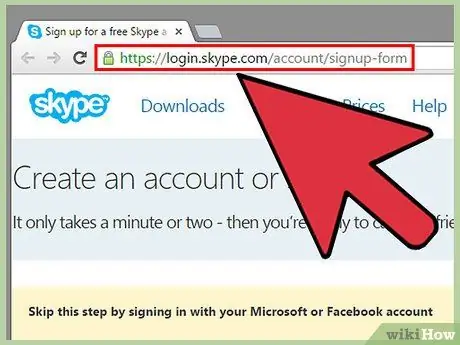 قم بتسجيل الدخول إلى Skype الخطوة 1