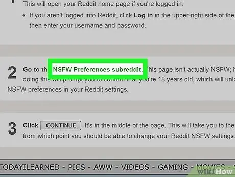 Activați conținutul NSFW pe Reddit Pasul 2