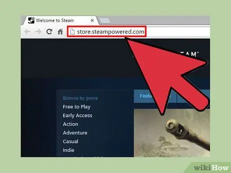 Zainstaluj Steam Krok 1