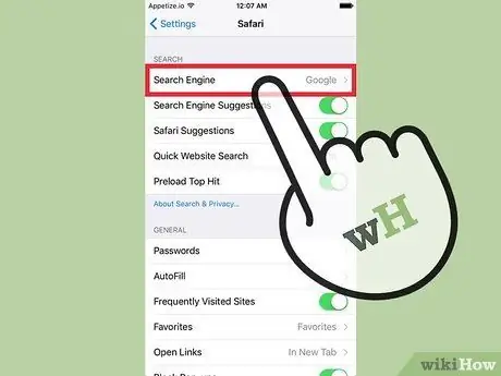 3. solis. Mainiet savas vispārējās preferences Safari