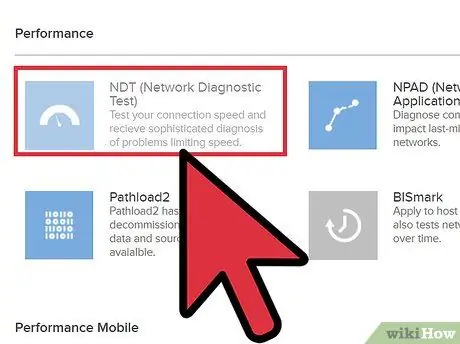 Teste o limite de largura de banda por seu ISP, etapa 2