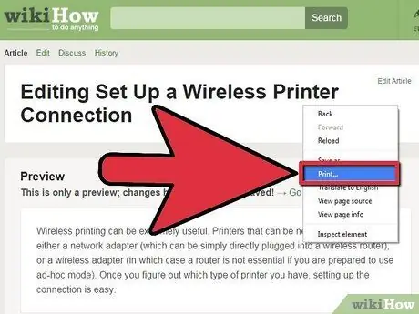 Mag-set up ng isang Wireless Printer Connection Hakbang 4