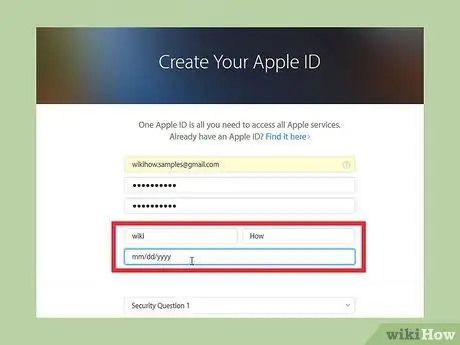 Создание учетной записи iCloud Шаг 4