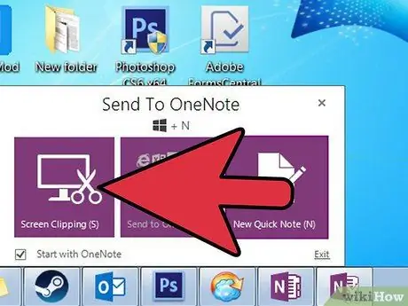 Napravite snimke zaslona pomoću OneNote -a, korak 5