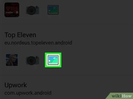 Pakeiskite piktogramas „Android“4 veiksme