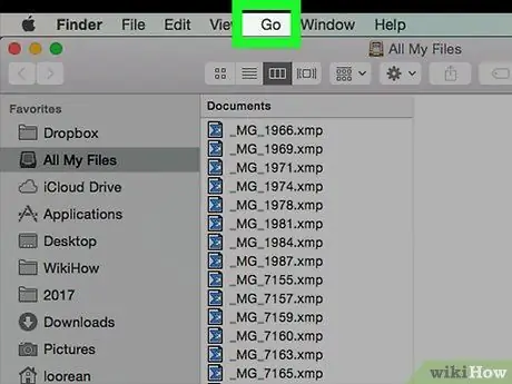 Tampilkan File dan Folder Tersembunyi di Mac Langkah 2