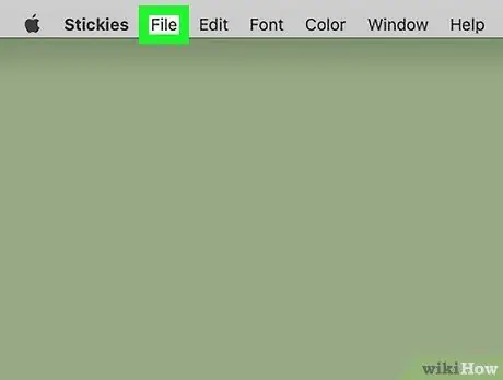 Use Stickies no Mac, Etapa 5