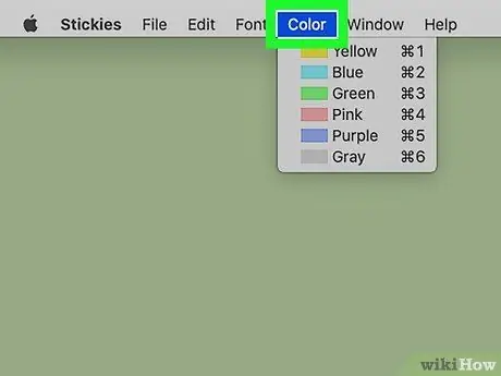 استخدم Stickies على Mac الخطوة 7