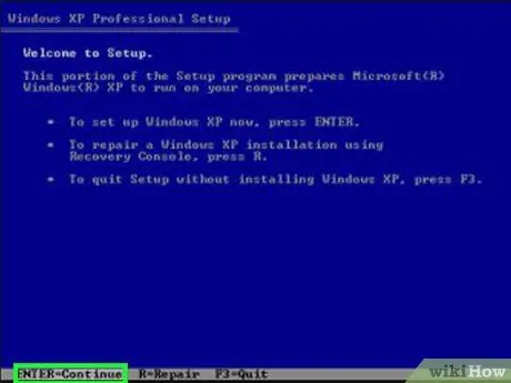 Windows XP жүйесін ықшам дискісіз қайта орнатыңыз 11 -қадам