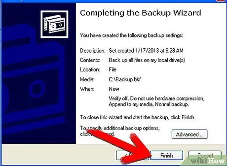 Windows XP Backup Step 6