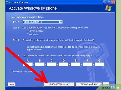 Change a Windows XP Product Key Step 9