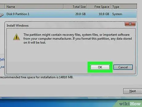 Windows 7 Adım 10 ile C Sürücüsünü Biçimlendirin