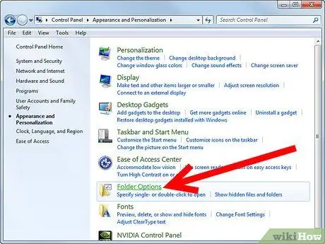 เลิกซ่อนโฟลเดอร์ใน Windows 7 ขั้นตอนที่ 1