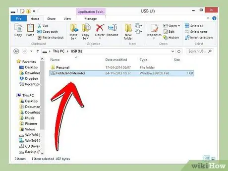 Sembunyikan File dan Folder Menggunakan File Batch Langkah 3