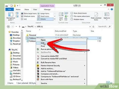 Sembunyikan Fail dan Folder Menggunakan Batch Files Langkah 6