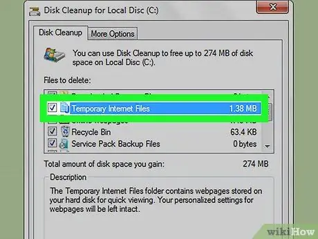 Eliminar archivos temporales en Windows 7 Paso 4