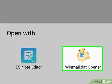 Open Winmail.dat Stap 22