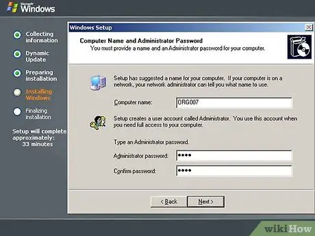 Installer Windows Server 2003 Trinn 7