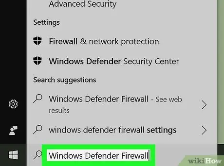 Bloker et program med Windows Firewall Trin 16