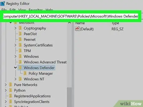 Išjunkite „Windows Defender“„Windows 10“10 veiksme