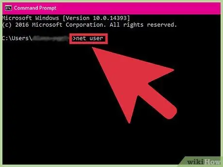 Hack inn i en Windows -brukerkonto ved hjelp av Net User Command Trinn 3