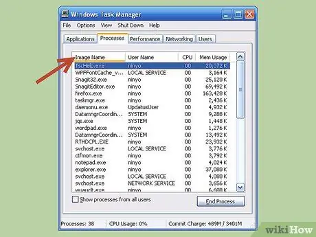 Ազատվել պատուհանից, որը չի փակվի Windows XP- ում Քայլ 10