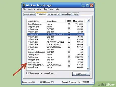 กำจัดหน้าต่างที่ไม่ยอมปิดใน Windows XP ขั้นตอนที่ 11