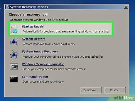 Reparar una pantalla de inicio de sesión negra en Windows 7 Paso 33