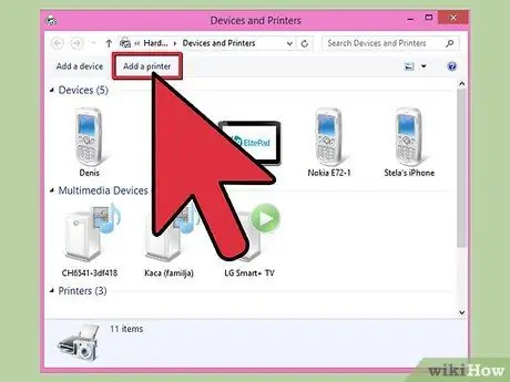 Pridėkite spausdintuvą prie „Windows 8“7 veiksmas