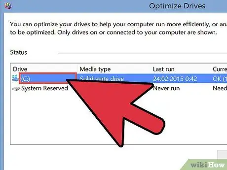 Od defragmentirajte Windows 8, korak 6