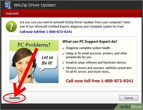 Deinstalirajte Winzip Driver Updater Korak 4